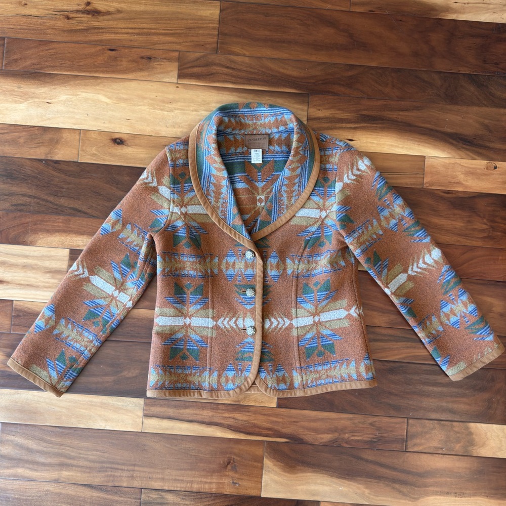 Vintage 100% Virgin Wool Pendleton Southwestern Jacket